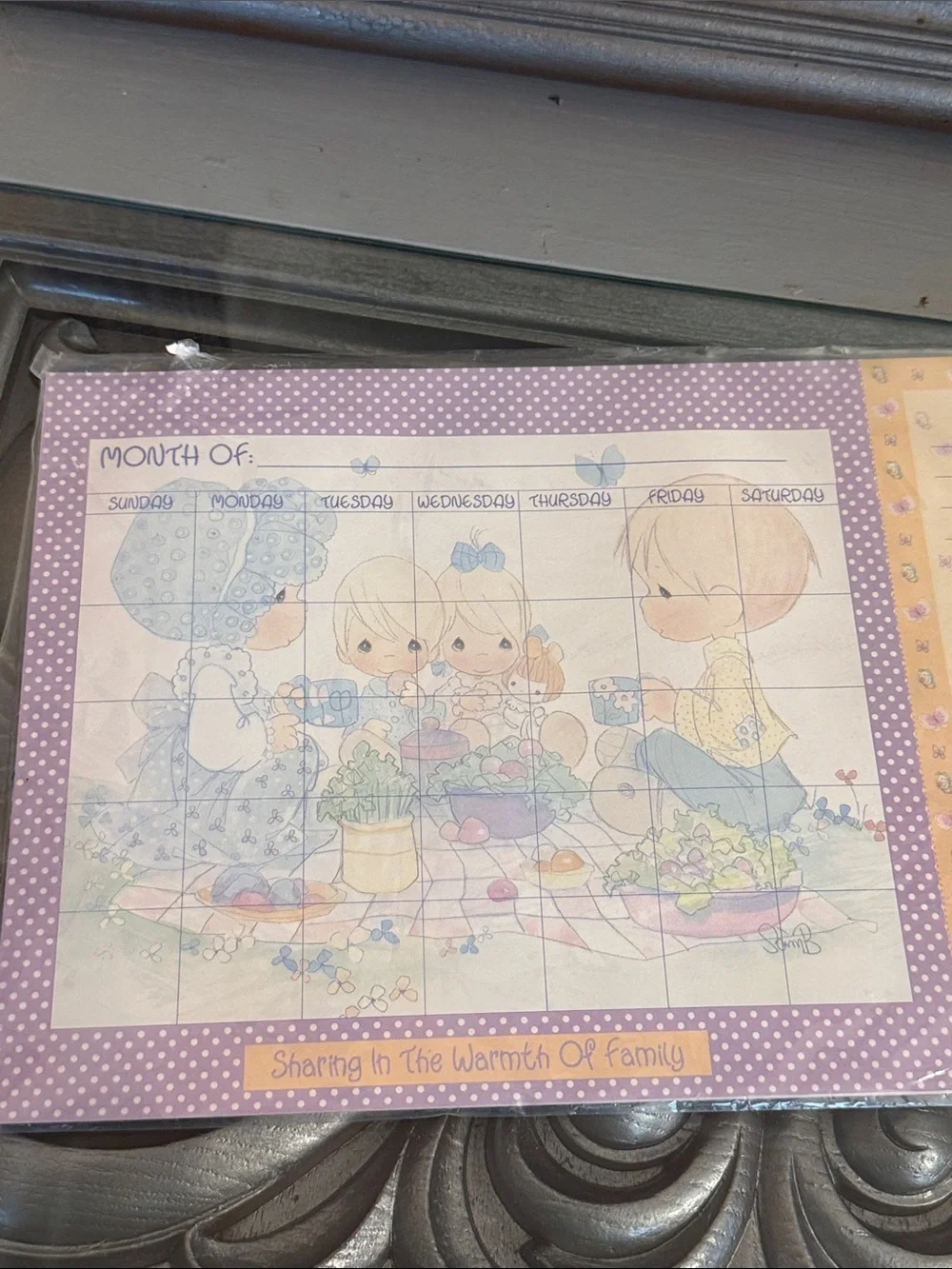 Precious Moments Perpetual Calendar Magnet Fridge Stationery